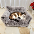 Cross-Border Hot Sale Dog House Cat House All-Season Universal Removable Washable Winter Cat House Warm Cat Sofa Pet House Mat Cat Bed