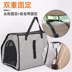 Pet Seat Cushion for Cats and Dogs, Mesh Pet Carrier, Dog Car Mat, Travel Car Breathable Car Bag