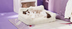 Amazon Hot-Selling Pet Sofa Small Rabbit Fur Removable Washable Dog Sofa Bed Mat Cat Bed Dog Bed Sofa Bed Sleeping Pad