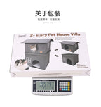 Wholesale Pet Cat House Double Layer Warm Foldable Pet House All-Season Cat House Semi-Enclosed Two-Layer Pet House
