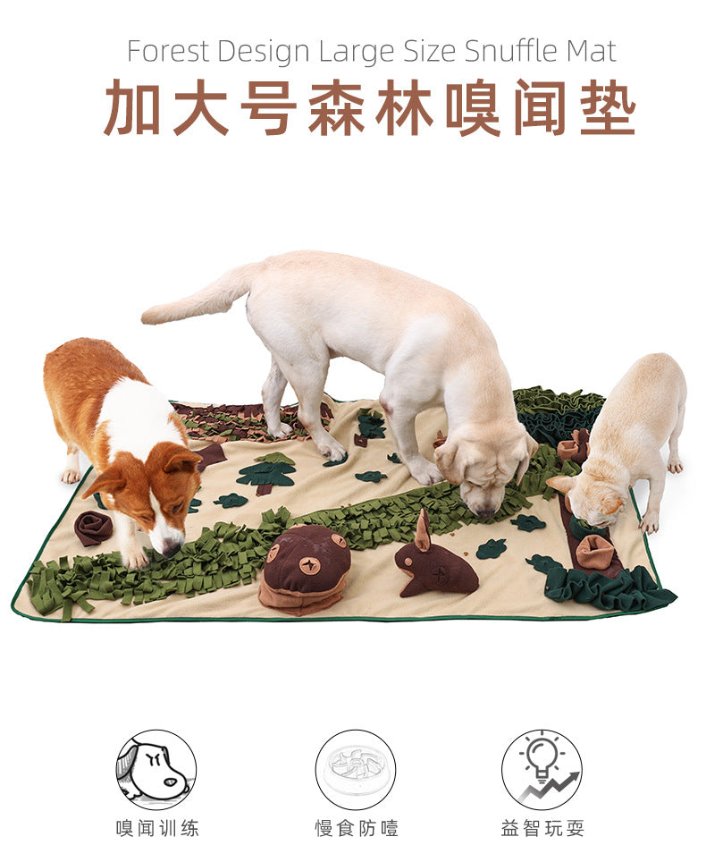 Cross-Border Pet Dog Sniffing Mat Dog Slow Feeder Mat Sniffing Mat Training Mat Pet Dog Large Forest Sniffing Mat