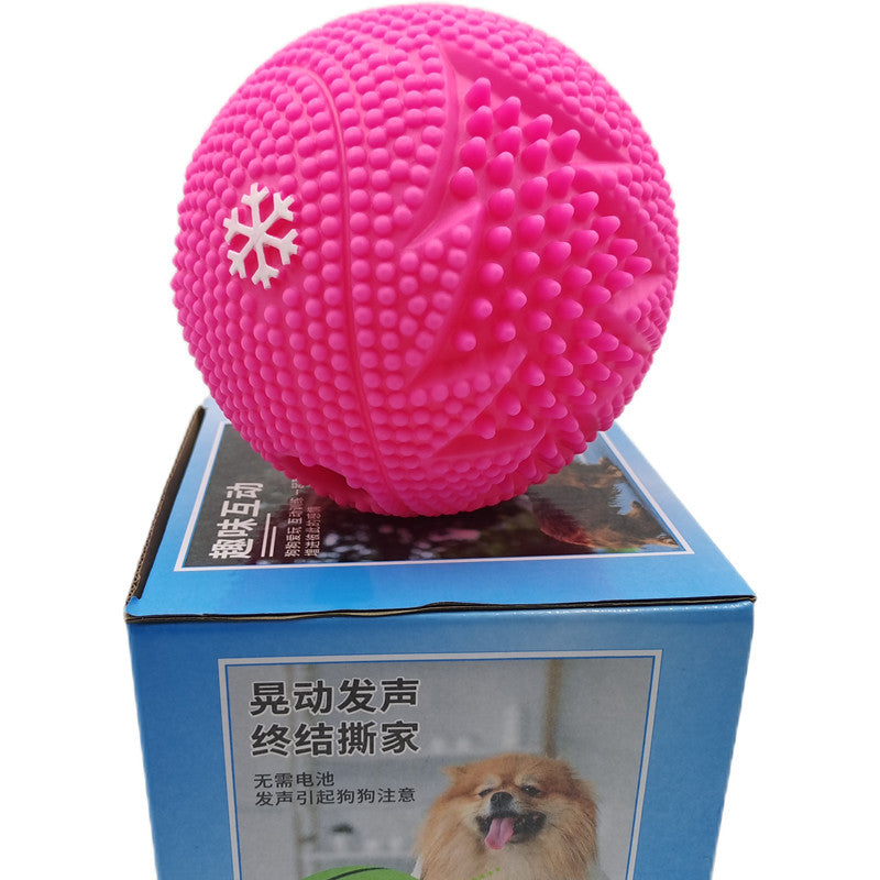 Dog Toy Rolling Sound Ball Self-Entertainment Ball Laughing Ball Amazon Chew Toy Boredom Relief Durable Chew Ball Pet Sound Ball