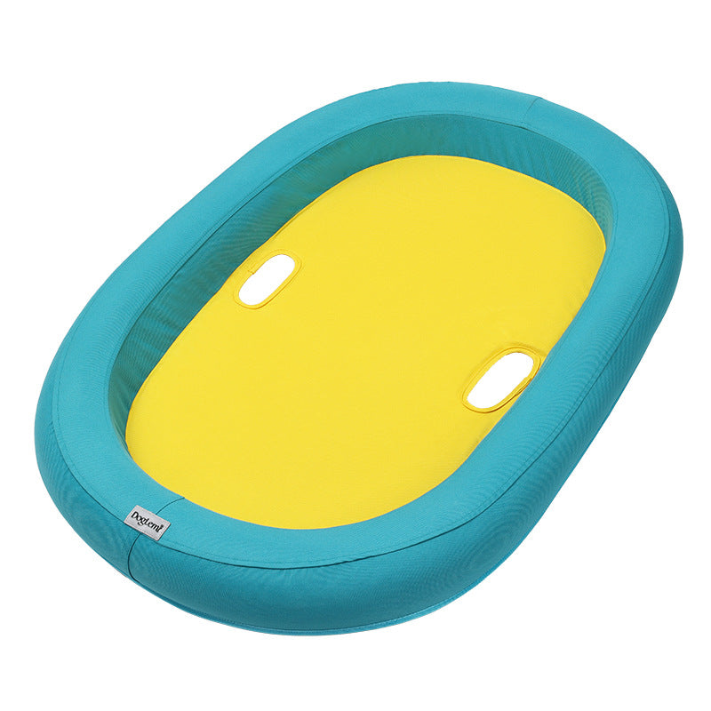 Pet Pearl Cotton Floating Platform Water Round Swimming Pool Anti-Drowning Floating Mat Dog Floating Row Water Play Entertainment Floating Board