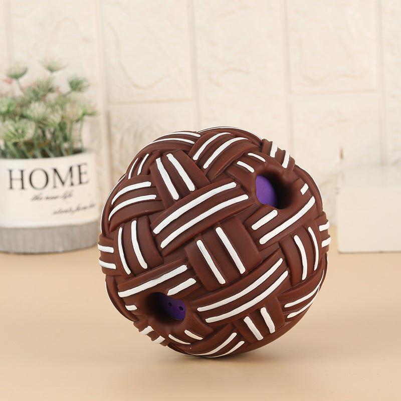 Dog Toy Rolling Sound Ball Self-Entertainment Ball Laughing Ball Amazon Chew Toy Boredom Relief Durable Chew Ball Pet Sound Ball