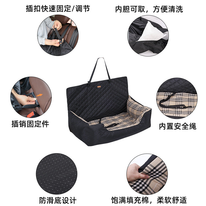 Large Dog Car Seat Pet Bed Amazon Dog Rear Seat Enlarged Car Seat Waterproof Pet Bed Wholesale