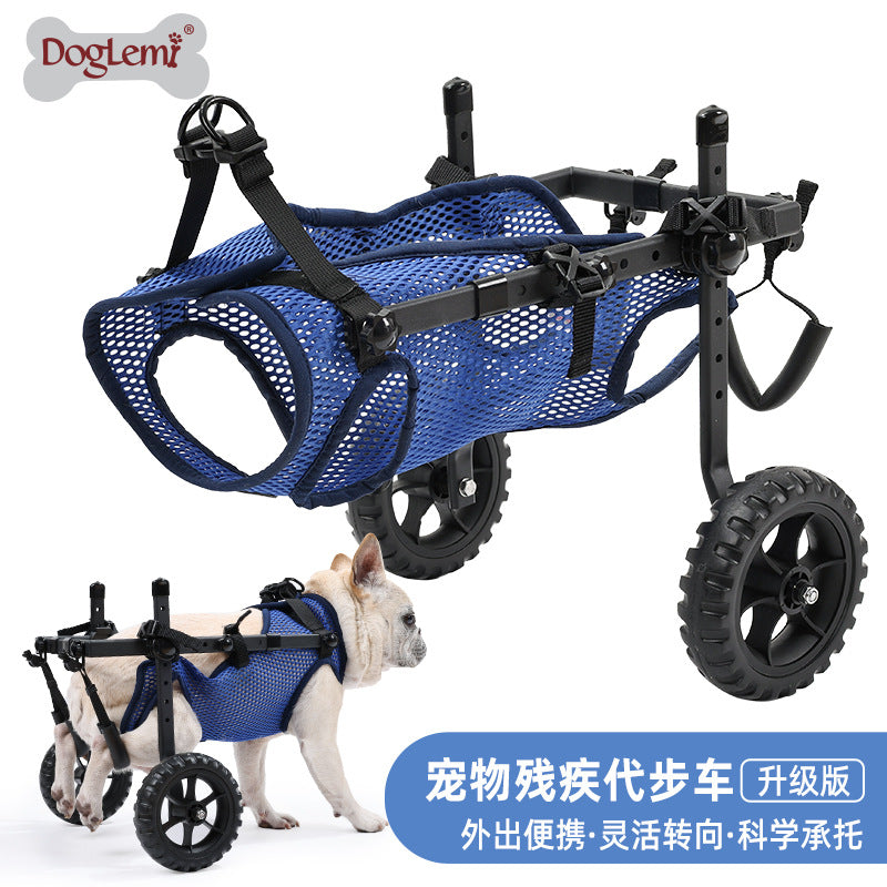 Pet Wheelchair Dog Wheelchair Hind Limb Paralysis Disability Elderly Pet Mobility Scooter Dog Rehabilitation Walking Aid
