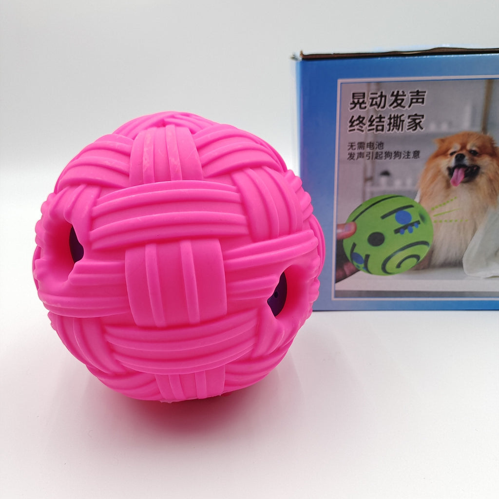 Dog Toy Rolling Sound Ball Self-Entertainment Ball Laughing Ball Amazon Chew Toy Boredom Relief Durable Chew Ball Pet Sound Ball