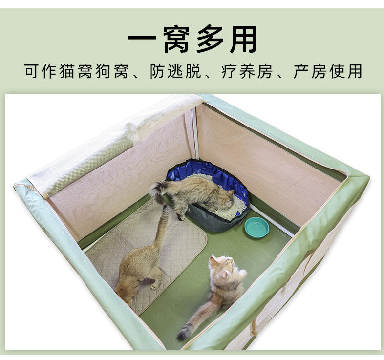 Pet Tent Breathable Cat Delivery Room Dog House Cat House Cat Delivery Box Enclosed Outdoor Folding Pet Cat Supplies