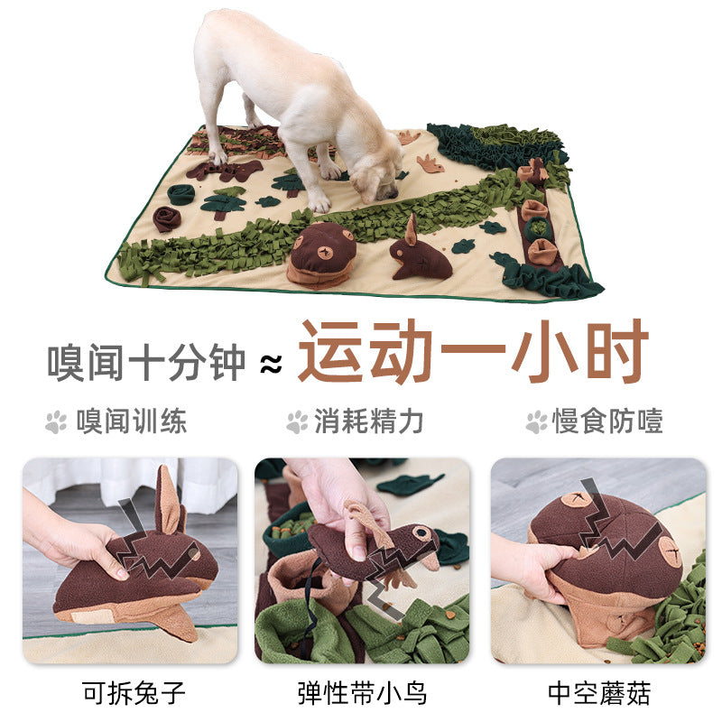 Cross-Border Pet Dog Sniffing Mat Dog Slow Feeder Mat Sniffing Mat Training Mat Pet Dog Large Forest Sniffing Mat