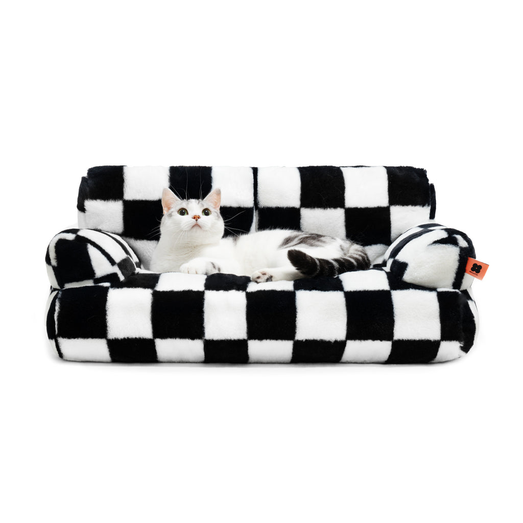 Amazon Hot-Selling Pet Sofa Small Rabbit Fur Removable Washable Dog Sofa Bed Mat Cat Bed Dog Bed Sofa Bed Sleeping Pad