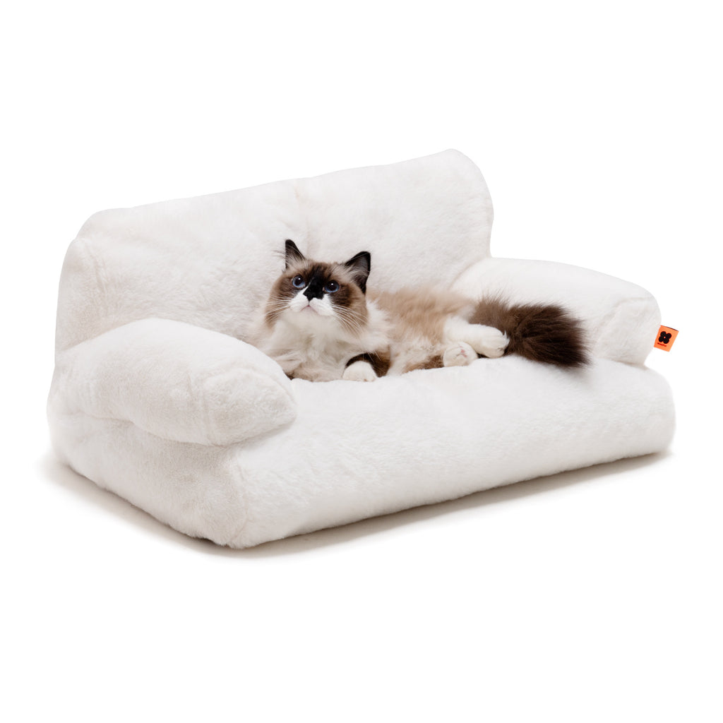 Amazon Hot-Selling Pet Sofa Small Rabbit Fur Removable Washable Dog Sofa Bed Mat Cat Bed Dog Bed Sofa Bed Sleeping Pad