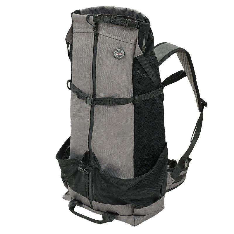Portable Breathable Dog Backpack Scratch-Resistant Pet Bag Outdoor Pet Backpack Foldable Breathable Medium and Large Dog Bag