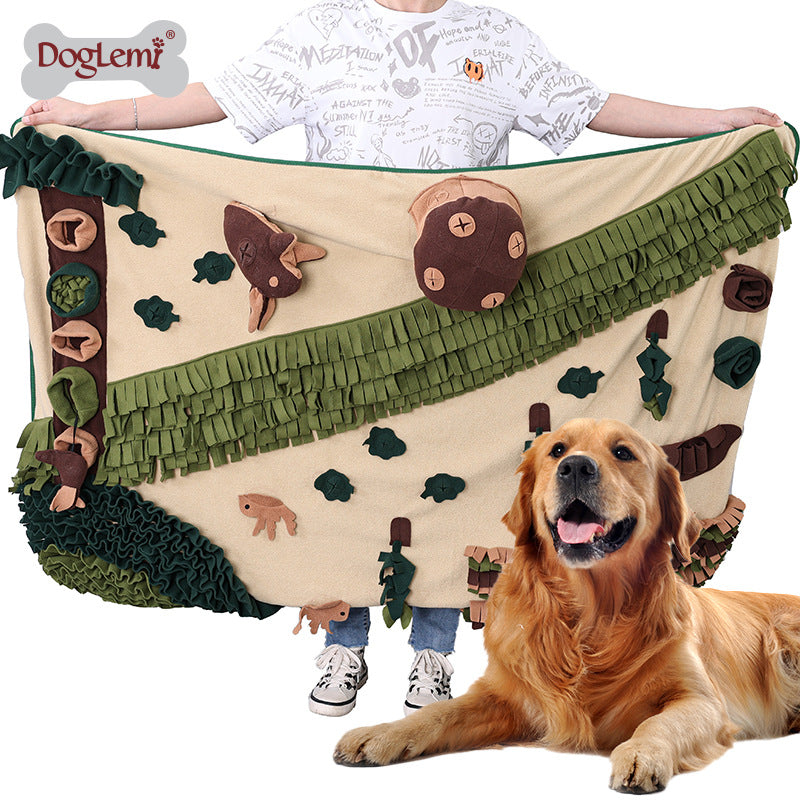 Cross-Border Pet Dog Sniffing Mat Dog Slow Feeder Mat Sniffing Mat Training Mat Pet Dog Large Forest Sniffing Mat