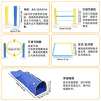 Dog Tunnel Training Equipment Dog Jumping Hoop Agility Training Toy Set Foldable Indoor Pet Tunnel Play