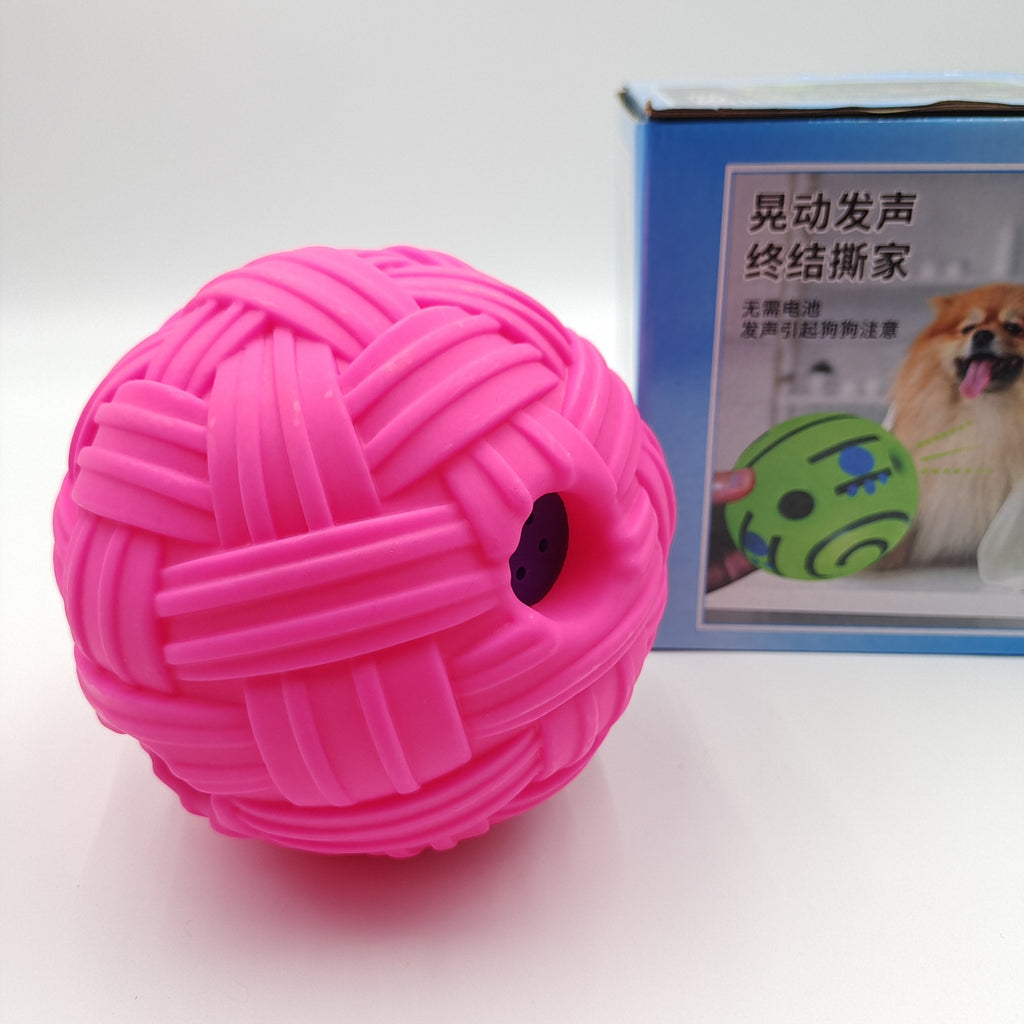 Dog Toy Rolling Sound Ball Self-Entertainment Ball Laughing Ball Amazon Chew Toy Boredom Relief Durable Chew Ball Pet Sound Ball