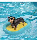 Pet Pearl Cotton Floating Platform Water Round Swimming Pool Anti-Drowning Floating Mat Dog Floating Row Water Play Entertainment Floating Board