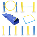 Dog Tunnel Training Equipment Dog Jumping Hoop Agility Training Toy Set Foldable Indoor Pet Tunnel Play