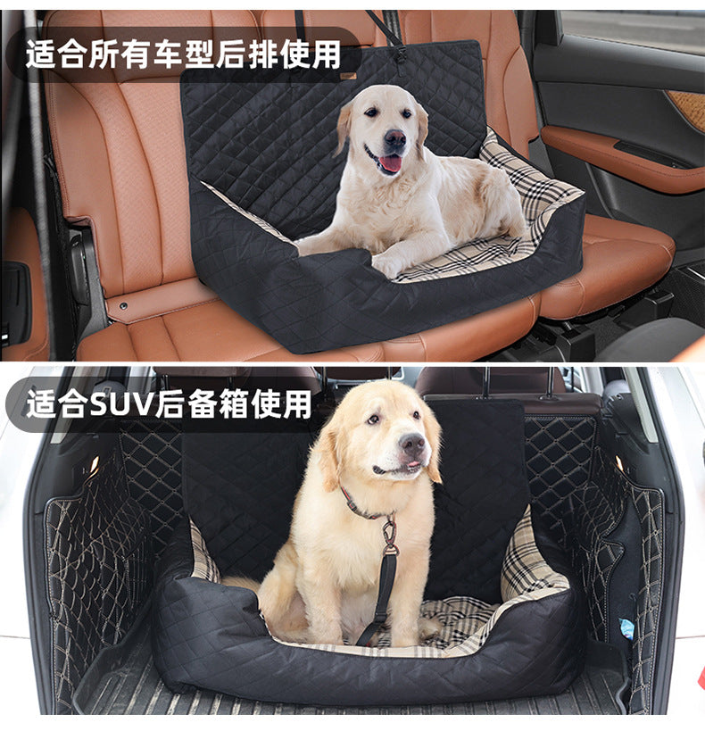 Large Dog Car Seat Pet Bed Amazon Dog Rear Seat Enlarged Car Seat Waterproof Pet Bed Wholesale