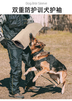 Pet Dog Training Anti-Bite Gloves, Thickened Dog Bite Protection, Trainer Anti-Snap, Anti-Tear, with Handle, Detachable Sleeves