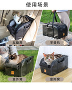 Dolemi Car Cage Central Control Cat and Dog Cage Portable Cat Nest Car Seat All Seasons Cat Dog Pet