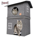 Wholesale Pet Cat House Double Layer Warm Foldable Pet House All-Season Cat House Semi-Enclosed Two-Layer Pet House