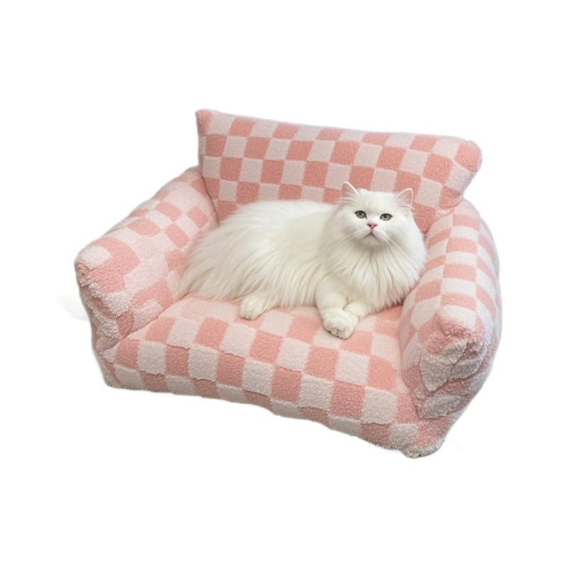 New Pet Sofa Pet Supplies Nest Amazon Hot-Selling Pet Cat Dog Nest Four Seasons Warm Plush Pet Nest