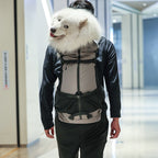 Portable Breathable Dog Backpack Scratch-Resistant Pet Bag Outdoor Pet Backpack Foldable Breathable Medium and Large Dog Bag