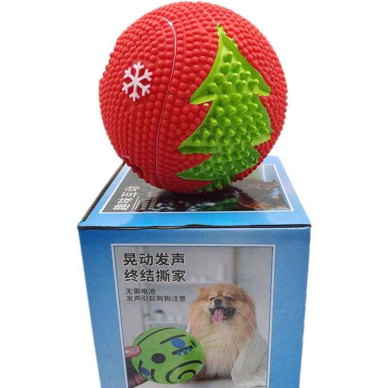 Dog Toy Rolling Sound Ball Self-Entertainment Ball Laughing Ball Amazon Chew Toy Boredom Relief Durable Chew Ball Pet Sound Ball