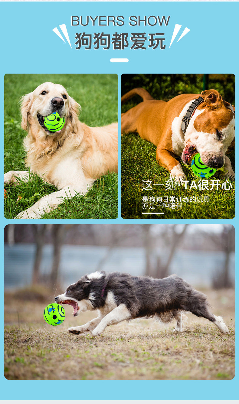 Dog Toy Rolling Sound Ball Self-Entertainment Ball Laughing Ball Amazon Chew Toy Boredom Relief Durable Chew Ball Pet Sound Ball