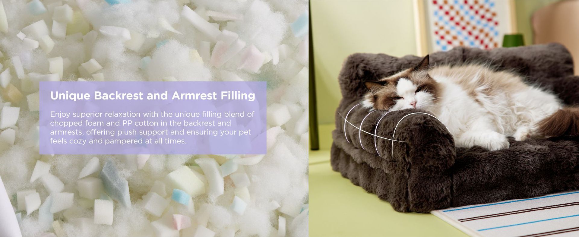 Amazon Hot-Selling Pet Sofa Small Rabbit Fur Removable Washable Dog Sofa Bed Mat Cat Bed Dog Bed Sofa Bed Sleeping Pad