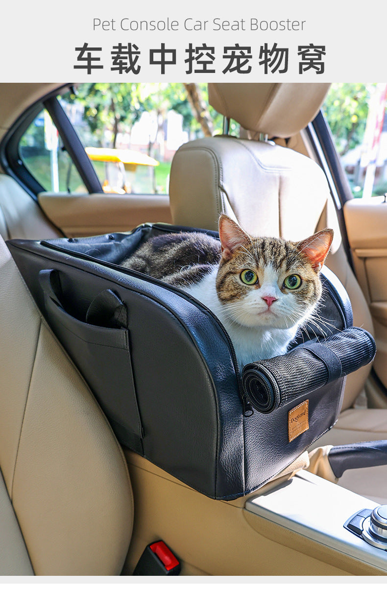 Dolemi Car Cage Central Control Cat and Dog Cage Portable Cat Nest Car Seat All Seasons Cat Dog Pet