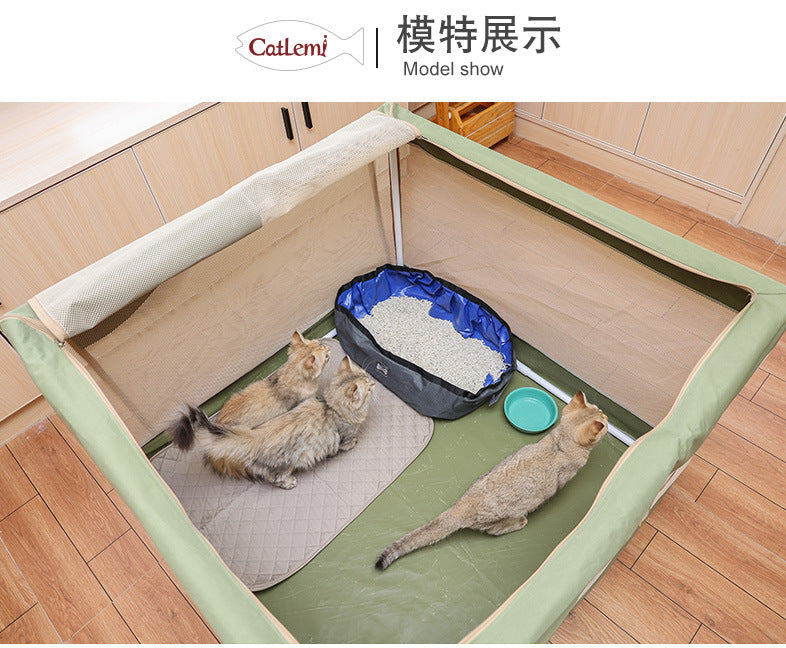 Pet Tent Breathable Cat Delivery Room Dog House Cat House Cat Delivery Box Enclosed Outdoor Folding Pet Cat Supplies