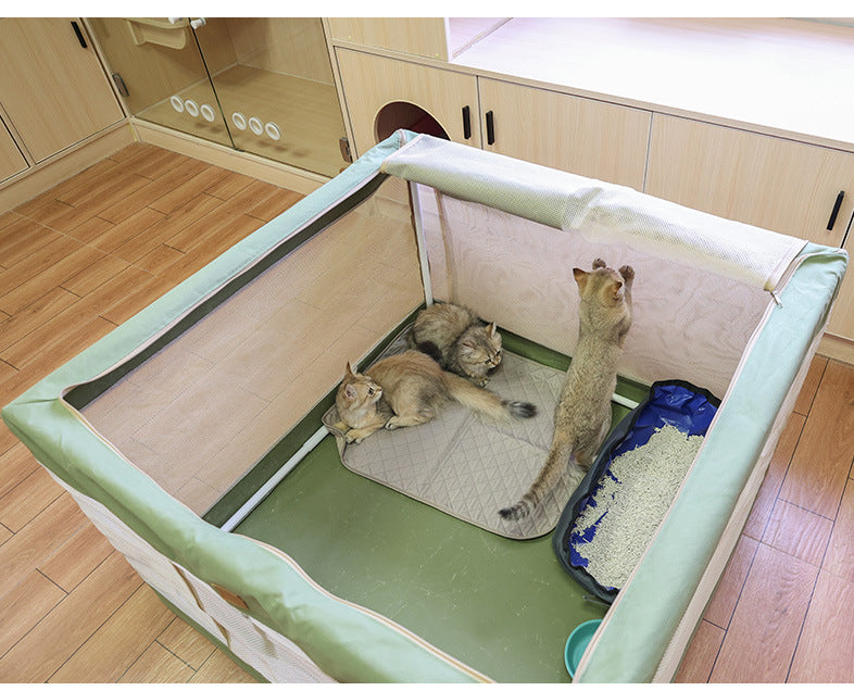 Pet Tent Breathable Cat Delivery Room Dog House Cat House Cat Delivery Box Enclosed Outdoor Folding Pet Cat Supplies