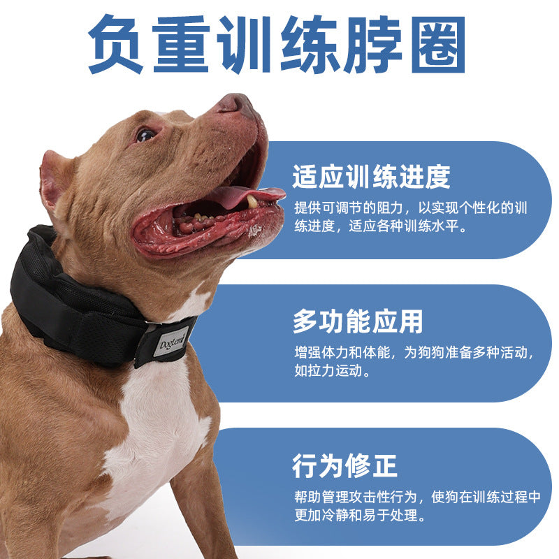 Dog Weighted Exercise Collar Multi-Functional Explosion-Proof Collar Weight Training Collar Large Dog Weighted Training Collar