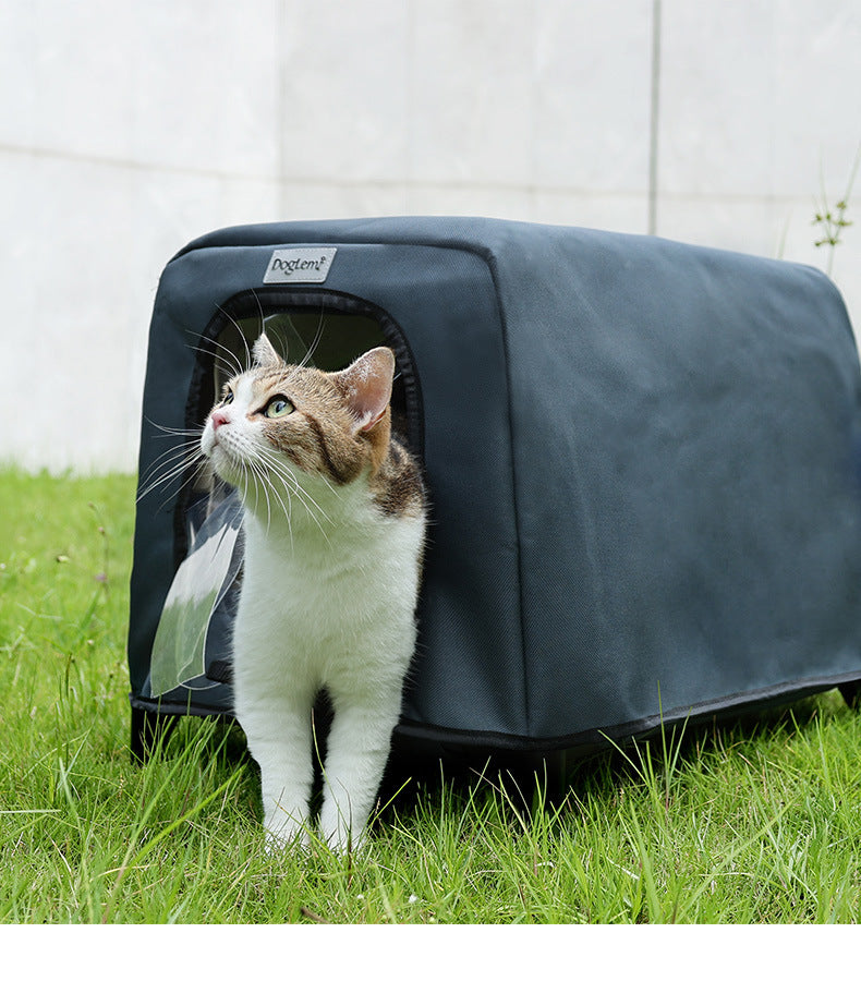Detachable Air Box Cat Carrier Portable Pet Bag Cat Cage Breathable Cat Outdoor Travel Pet Air Box