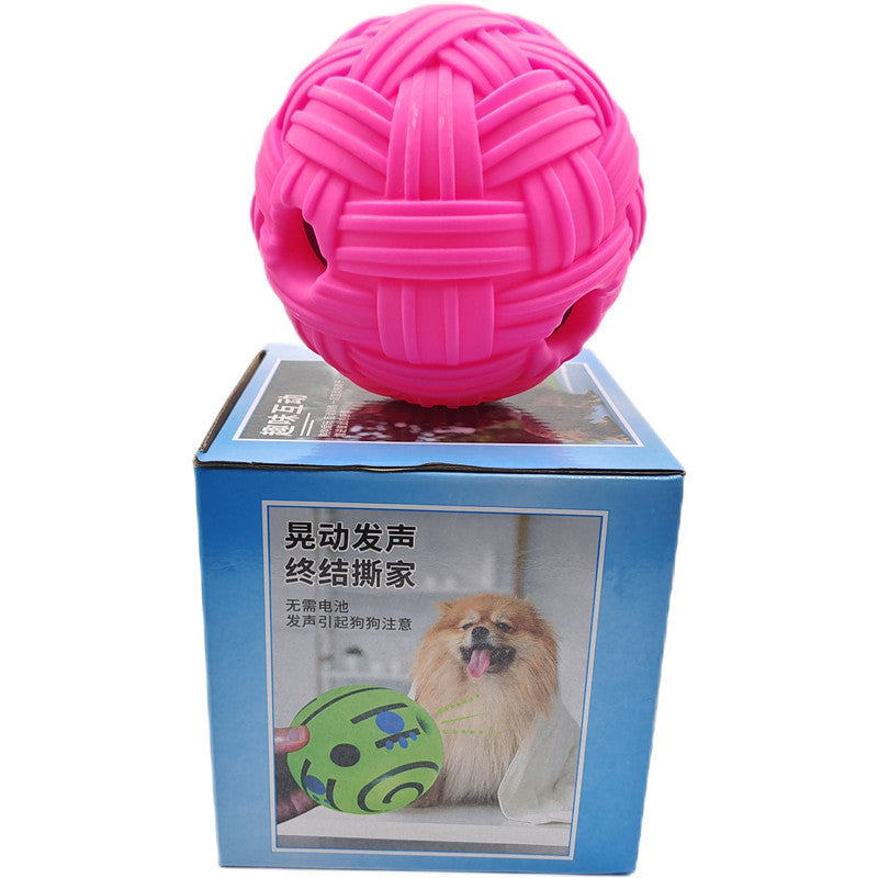 Dog Toy Rolling Sound Ball Self-Entertainment Ball Laughing Ball Amazon Chew Toy Boredom Relief Durable Chew Ball Pet Sound Ball