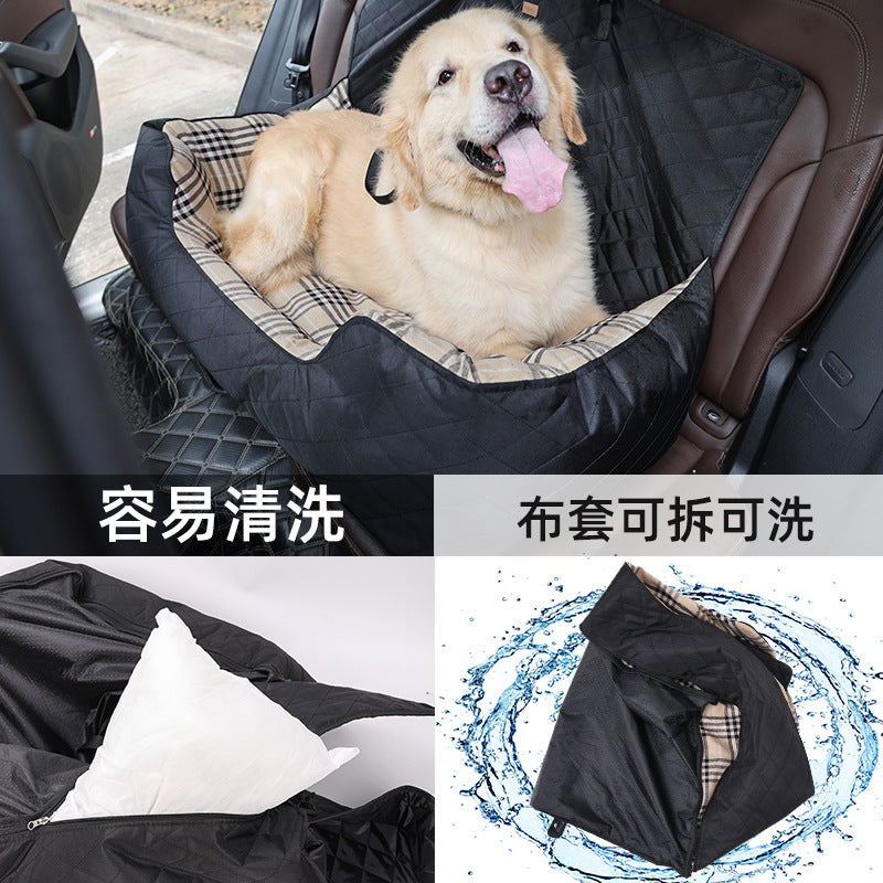 Large Dog Car Seat Pet Bed Amazon Dog Rear Seat Enlarged Car Seat Waterproof Pet Bed Wholesale