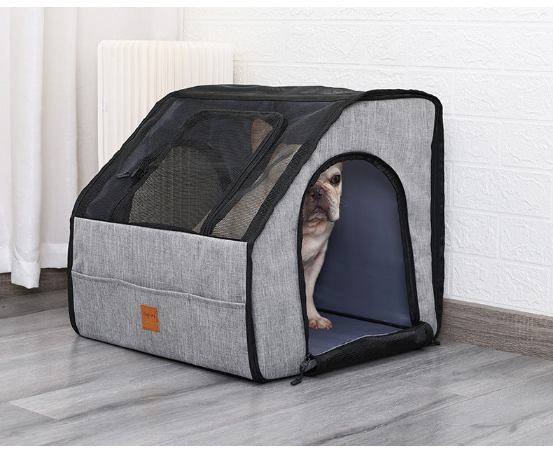 Pet Seat Cushion for Cats and Dogs, Mesh Pet Carrier, Dog Car Mat, Travel Car Breathable Car Bag
