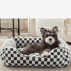 Shu Cotton Velvet Jacquard Fabric Soft Comfortable Pet Bed Deep Sleep Cat Bed Dog Bed Winter Warm Pet Mat