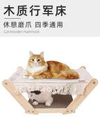 Cat Bed Cat Scratching Board Two-layer Camp Bed All-season Pet Cat Sofa Wooden Camp Bed Cat Bed Pet Supplies