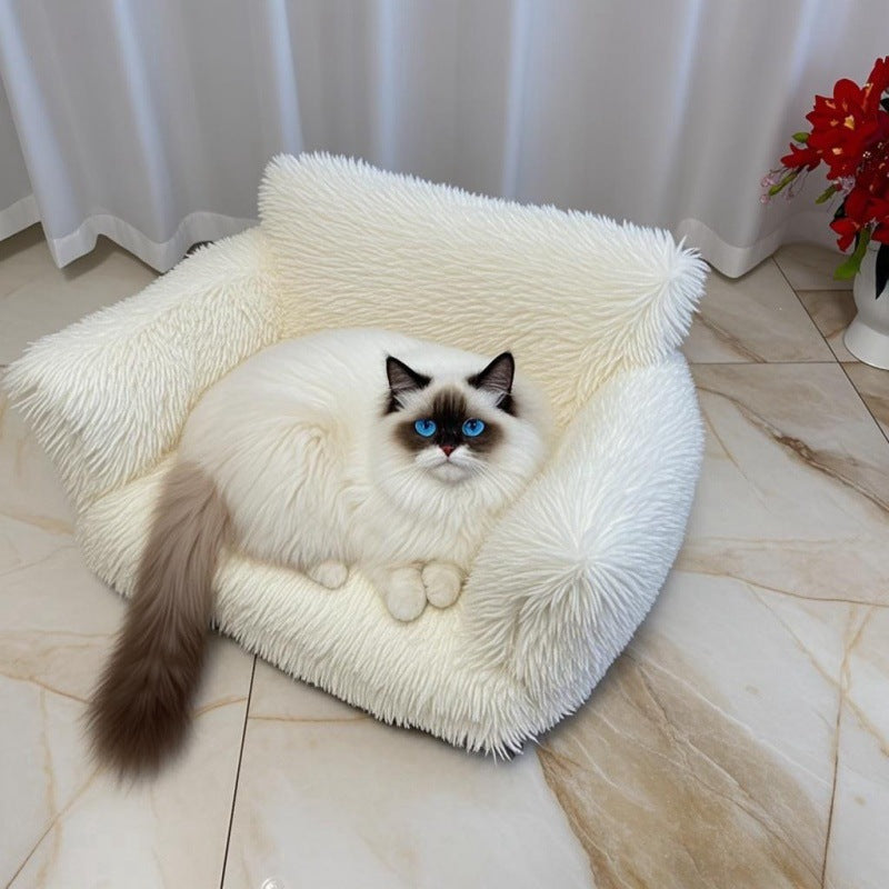 Cross-Border Hot Sale Dog House Cat House All-Season Universal Removable Washable Winter Cat House Warm Cat Sofa Pet House Mat Cat Bed