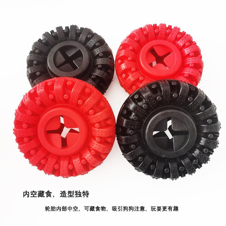 Pet Toys Dog Toys TPR Leak Food Large Tire Teeth Cleaning Chew-Resistant Pet Toy Interactive Product