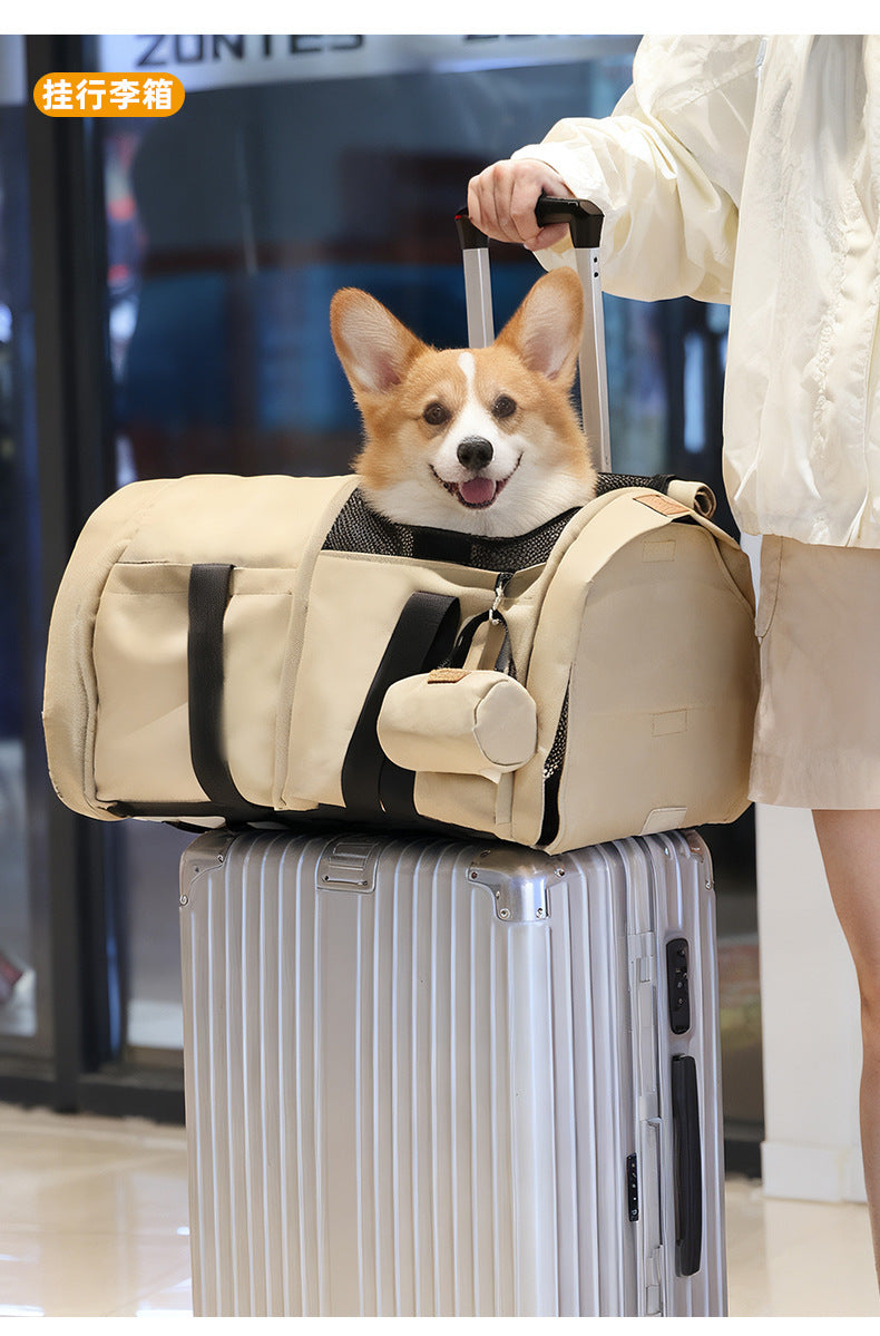 Cat Carrier Portable Cat Backpack Breathable Expandable Multifunctional Pet Travel Bag Dog Cat Travel Pet Handbag