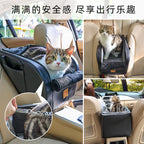 Dolemi Car Cage Central Control Cat and Dog Cage Portable Cat Nest Car Seat All Seasons Cat Dog Pet
