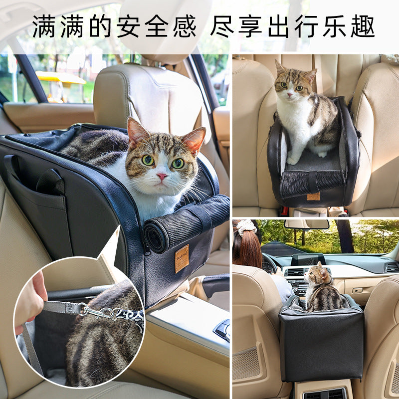 Dolemi Car Cage Central Control Cat and Dog Cage Portable Cat Nest Car Seat All Seasons Cat Dog Pet