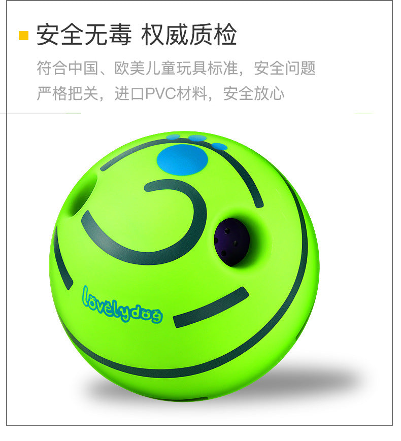 Dog Toy Rolling Sound Ball Self-Entertainment Ball Laughing Ball Amazon Chew Toy Boredom Relief Durable Chew Ball Pet Sound Ball