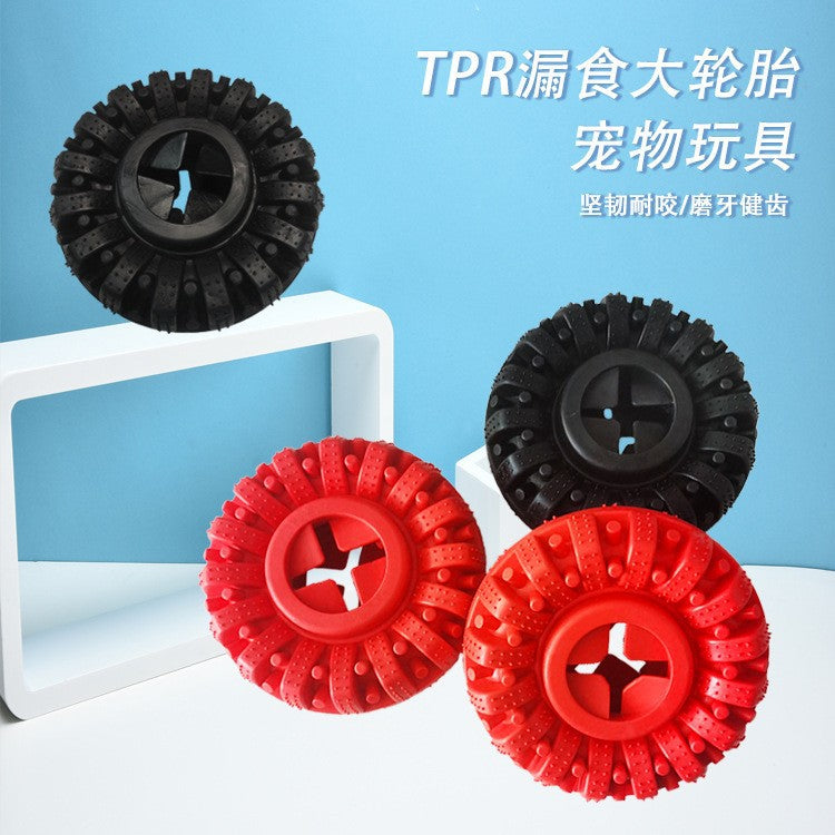 Pet Toys Dog Toys TPR Leak Food Large Tire Teeth Cleaning Chew-Resistant Pet Toy Interactive Product