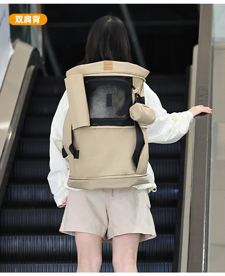 Cat Carrier Portable Cat Backpack Breathable Expandable Multifunctional Pet Travel Bag Dog Cat Travel Pet Handbag