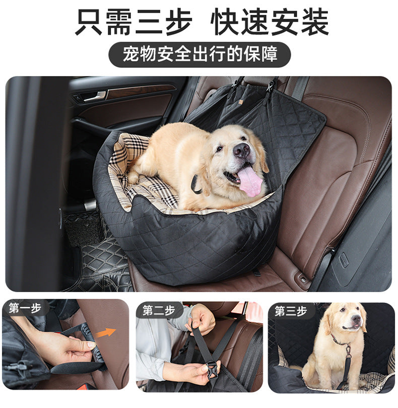 Large Dog Car Seat Pet Bed Amazon Dog Rear Seat Enlarged Car Seat Waterproof Pet Bed Wholesale