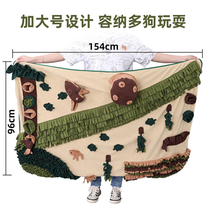 Cross-Border Pet Dog Sniffing Mat Dog Slow Feeder Mat Sniffing Mat Training Mat Pet Dog Large Forest Sniffing Mat